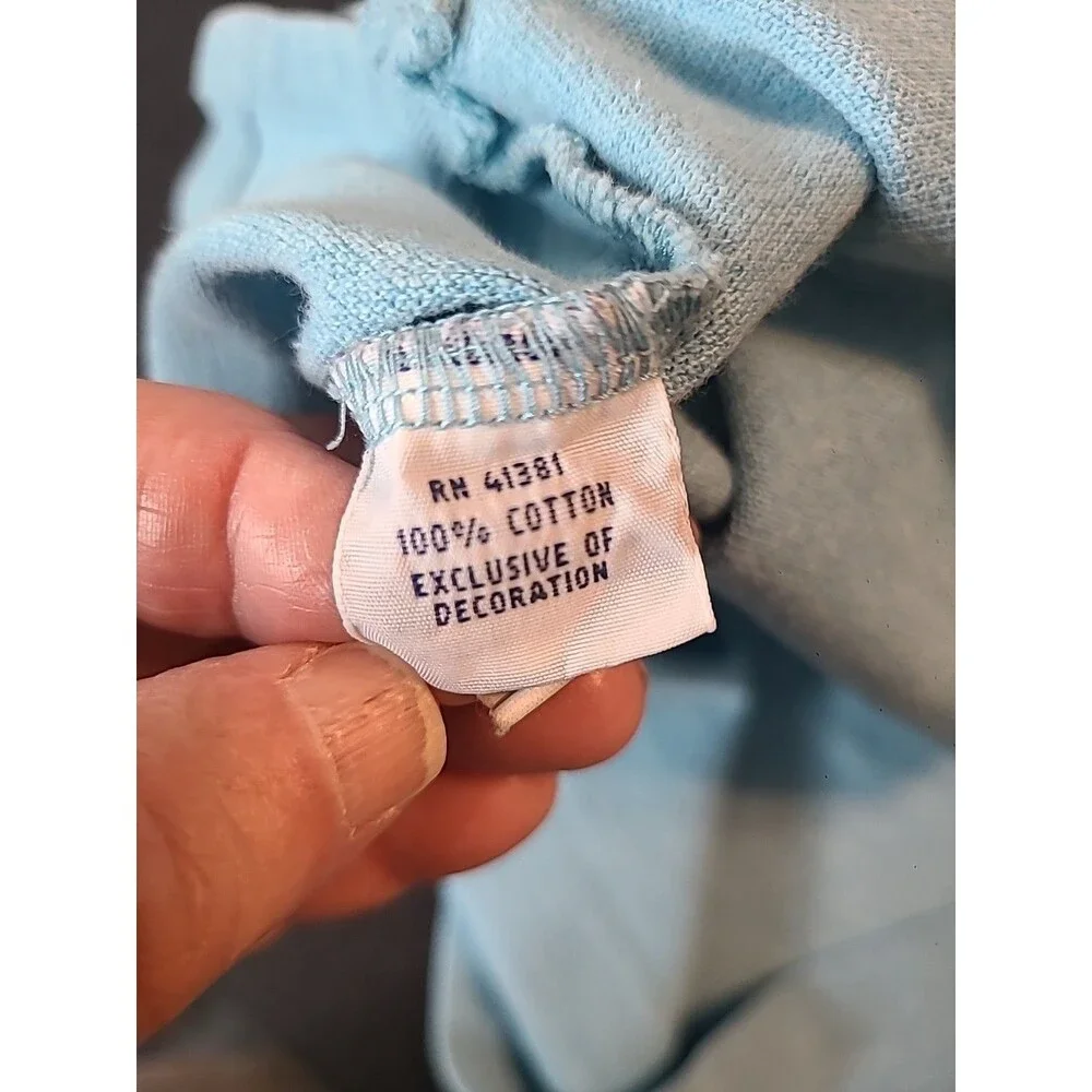 Polo Ralph Lauren Mens Polo Shirt XXL Icy Blue Pink Pony Logo Preppy 90s VTG Y2K - Picture 5 of 6